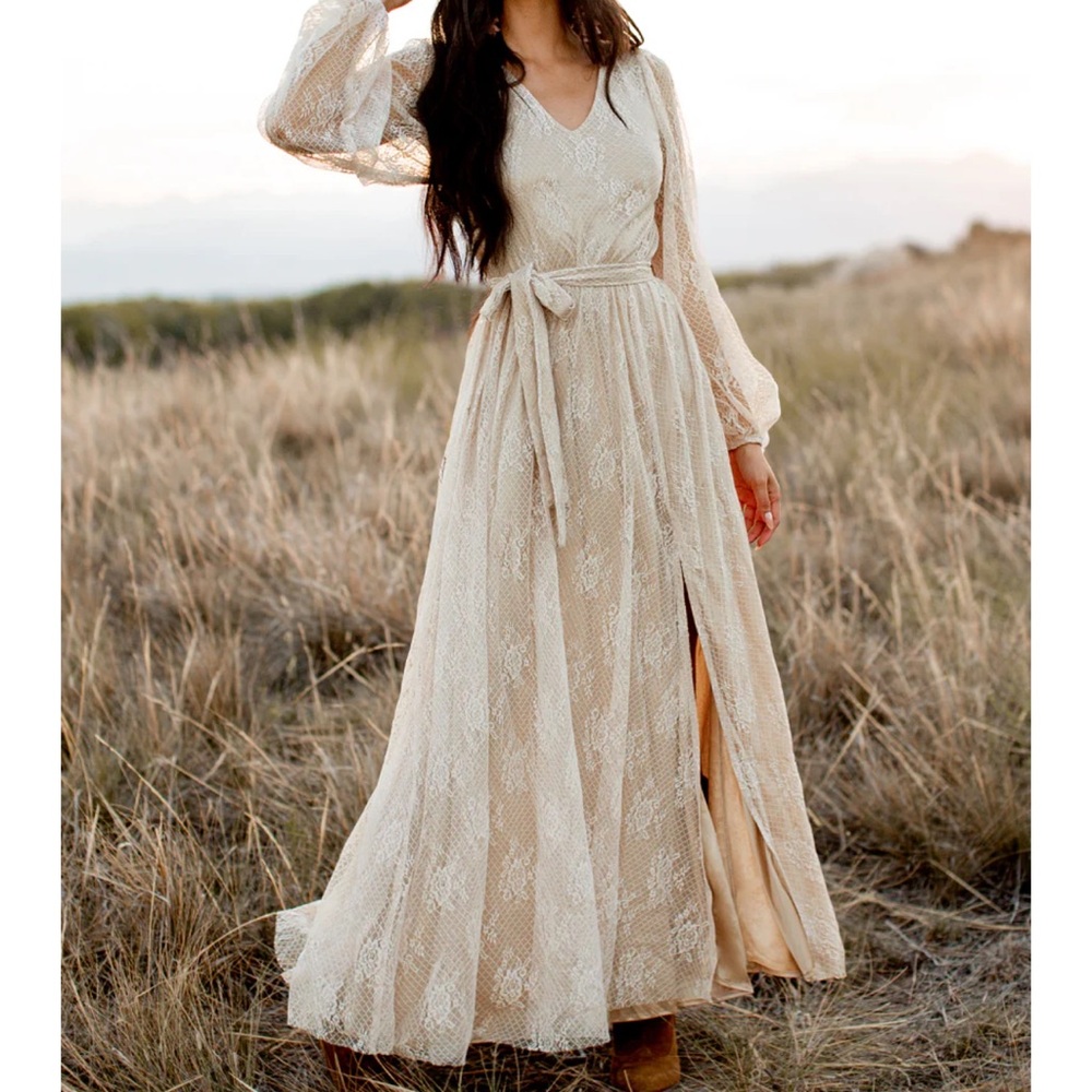 Joyfolie Haley Dress in Sand